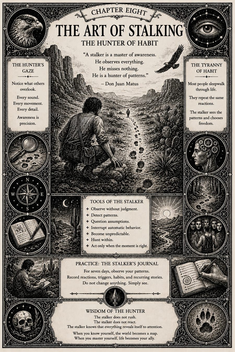 The Art of Stalking chapter plate